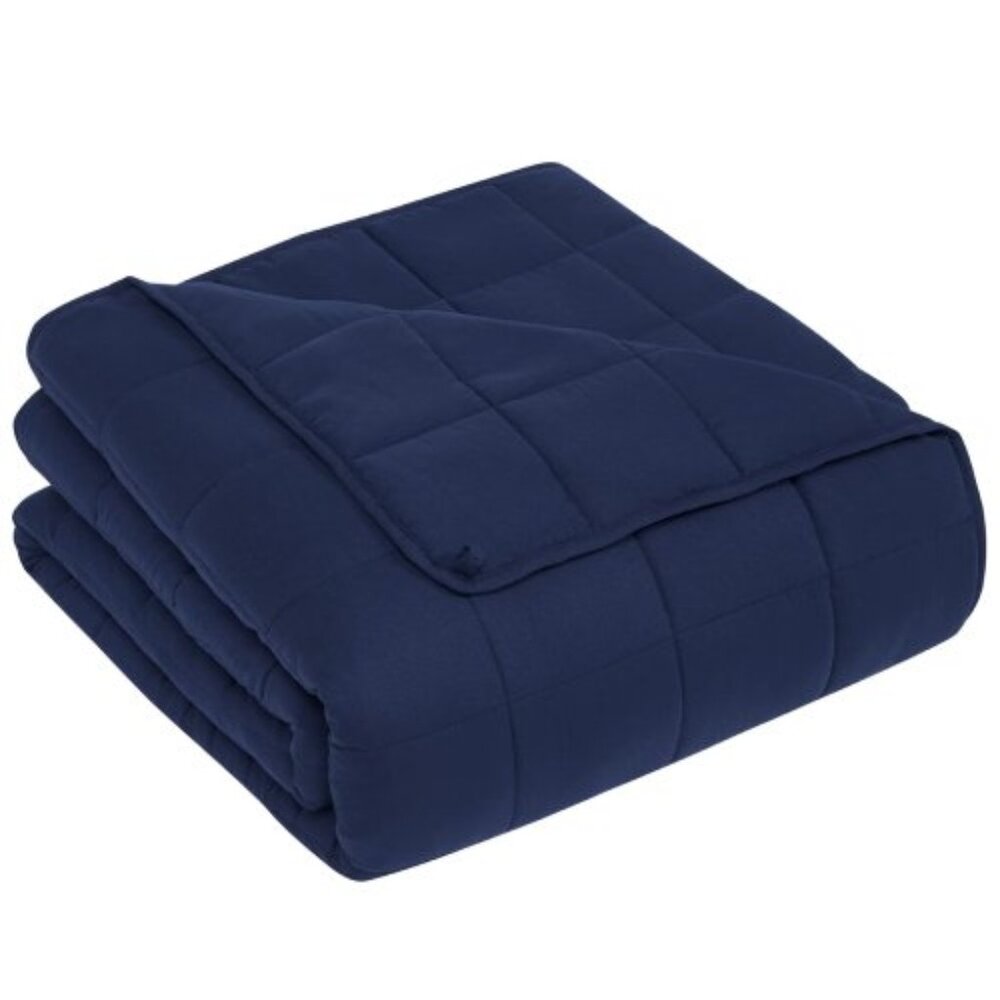 Cooling Weighted Blanket 12 LB Multi Sizes - Blue